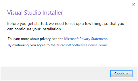 an image of the build tools self installer